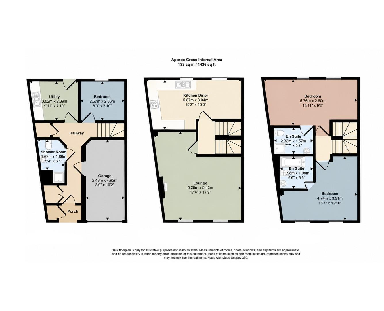 Floorplan for Armoury Drive, Heath, Cardiff